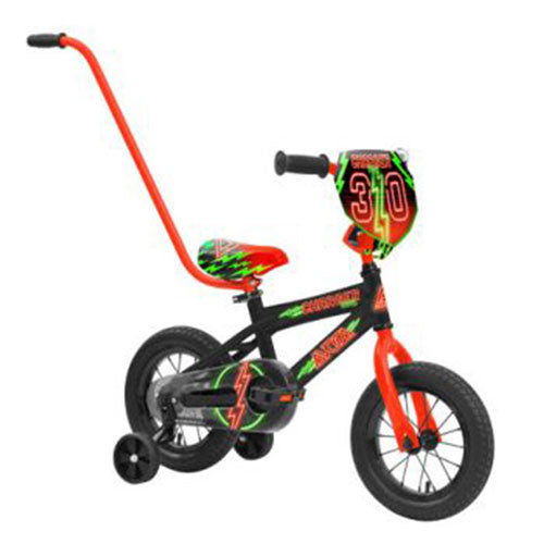 Avoca Neon BMX Bike with Parent Handle 30cm