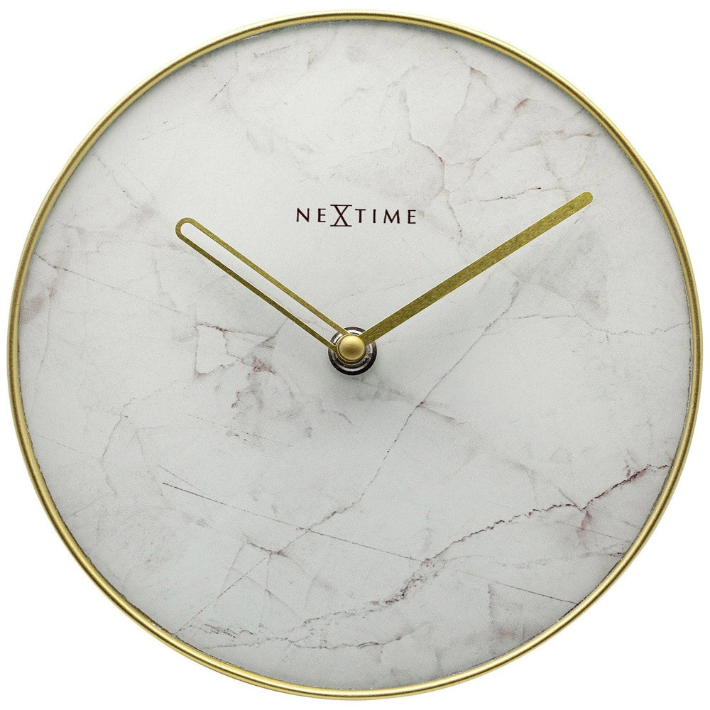 NeXtime Marble Table Clock 20cm