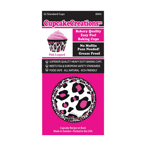 Standard Leopard Cupcake Cups 32pk