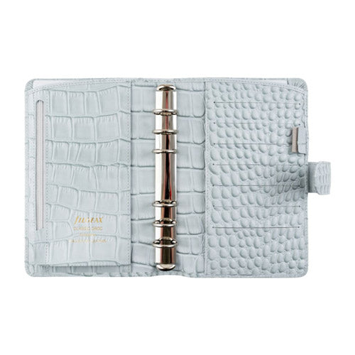 Filofax Classic Croc Personal Organiser (Silver Mist)