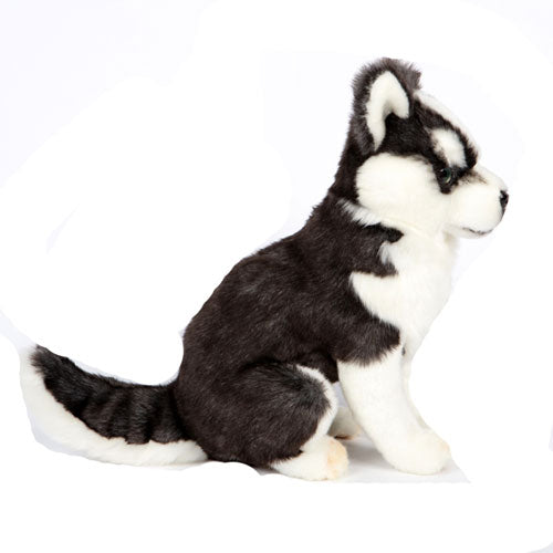 Sitting Husky Puppy Plush Toy 33cm