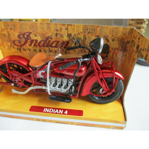 1930 Indian Four Bike 1:12 Scale (Burgundy)