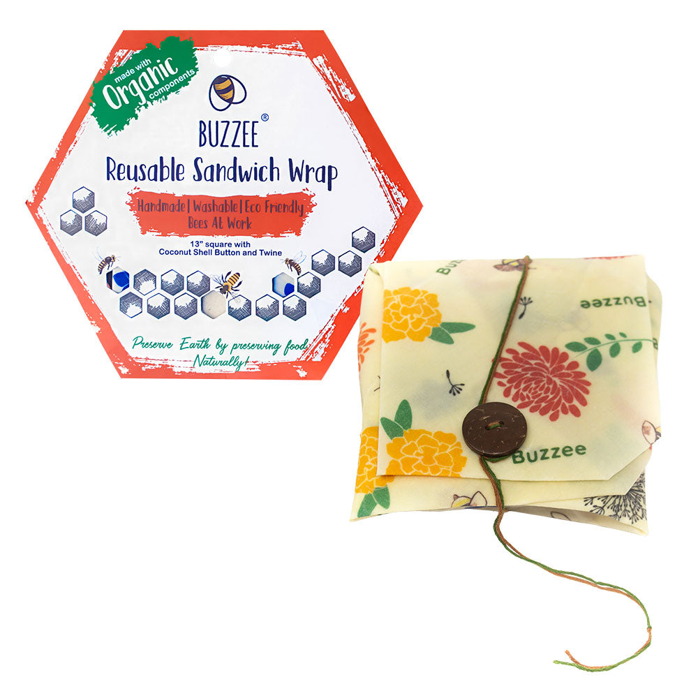 Buzzee Organic Beeswax Sandwich Wrap