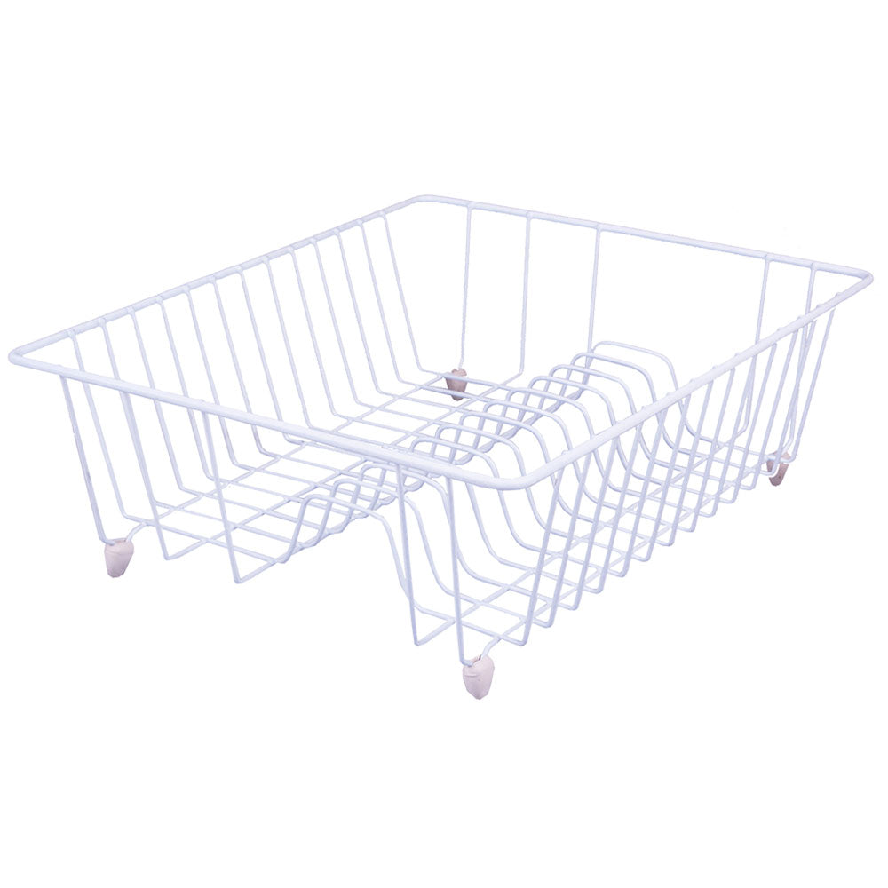 D.Line Plastic Wire Dish Drainer (White)