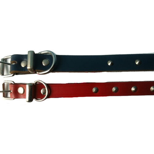 Leather Studed Collar 75cm