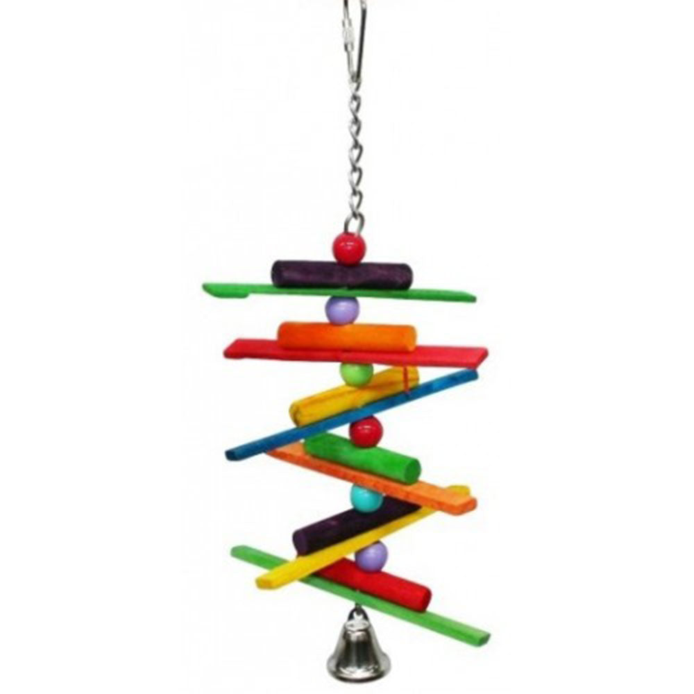 Hanging Wood Spiral Sticks Pet Toys