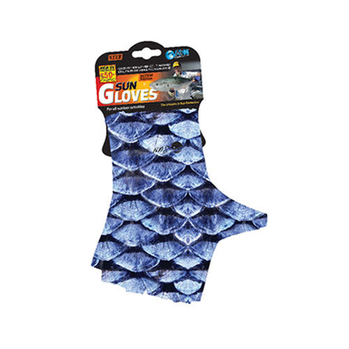 Blue Scales Sun Glove