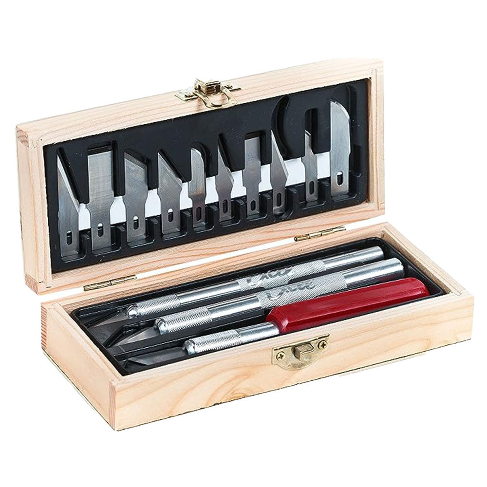 Excel Hobby Knife Set with Wooden Box