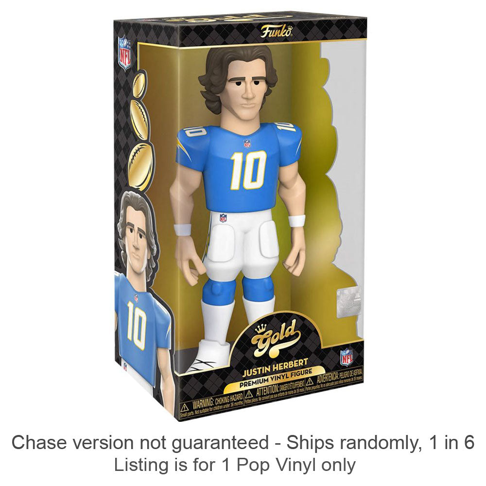 NFL: Justin Herbert Vinyl Gold Chase Ships 1 in 6