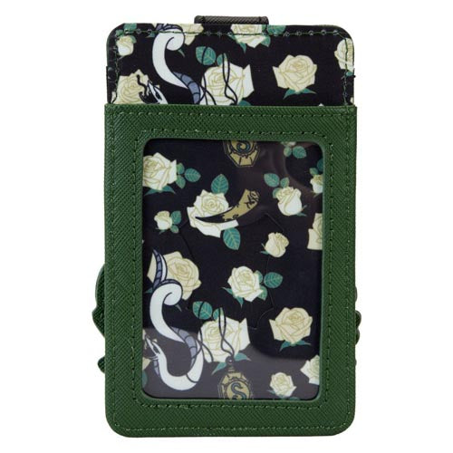 Harry Potter Slytherin House Floral Tattoo Cardholder