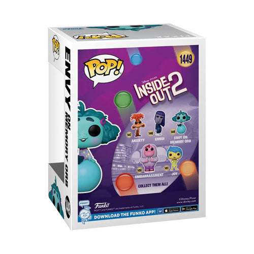 Inside Out 2 Envy on Memory Orb Pop! Vinyl