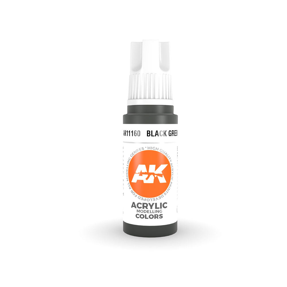 AK Interactive 3Gen Black Acrylic Paint 17mL