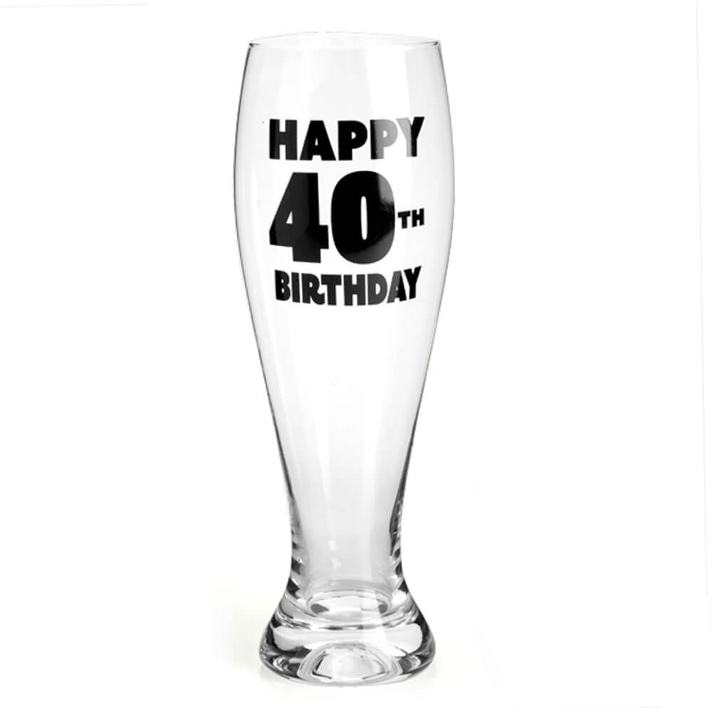 Happy Birthday Pilsner Glass