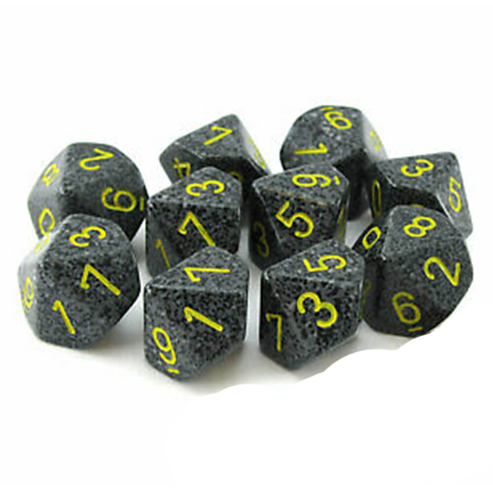 Chessex D10 Polyhedral 10-Die Speckled Set