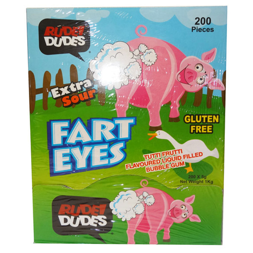 Rude Dudes Extra Sour Bubble Gum 200pcs
