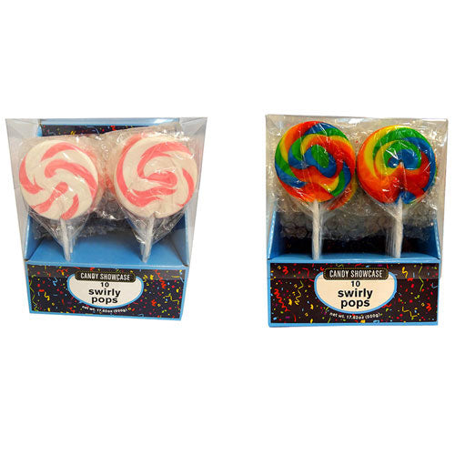 Candy Showcase Swirly Lollipops (10x50g)