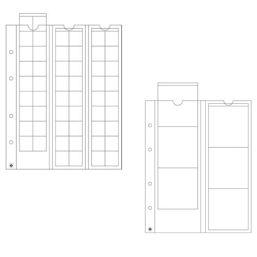 Leuchtturm Optima Coin Sheets 5pk (Clear)