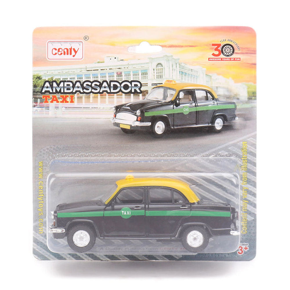 Centy Ambassador Taxi Open Doors Pull Back Car 13.3cm