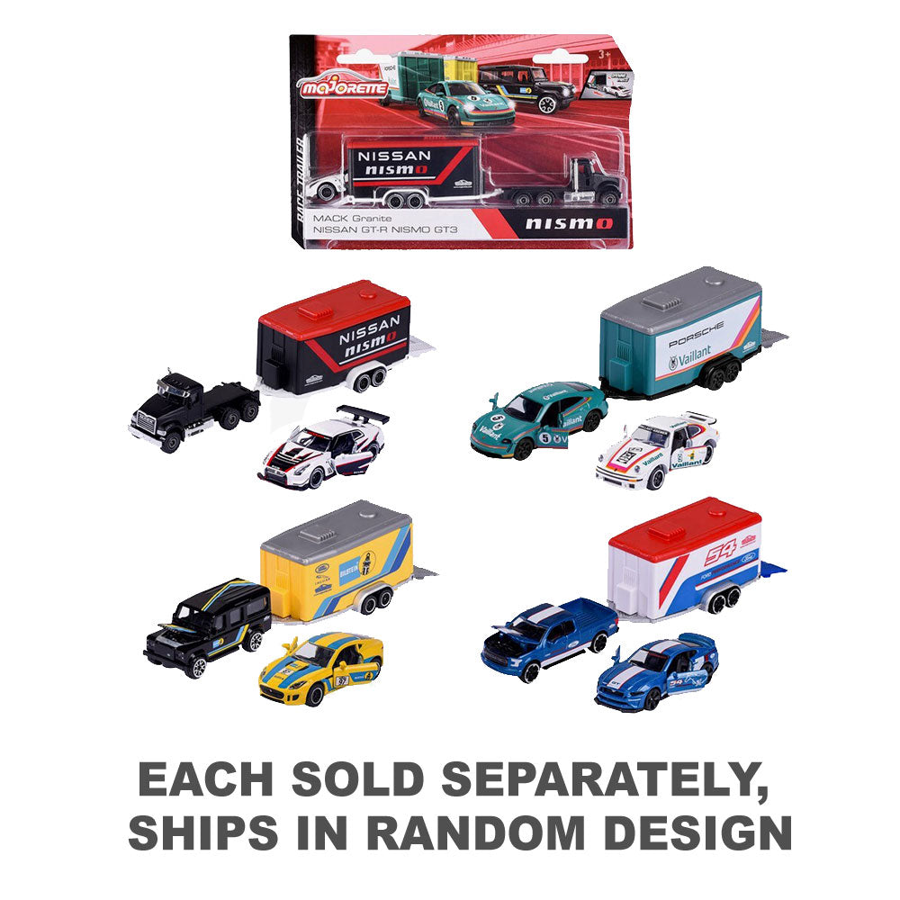 Majorette Race Car Trailers (1pc Random)