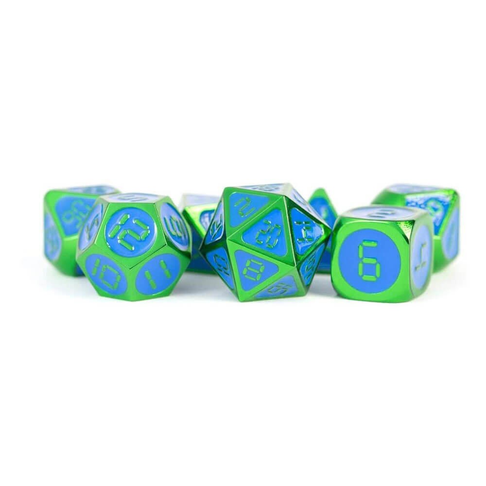 MDG Digital Enamel Metal Dice Set 16mm