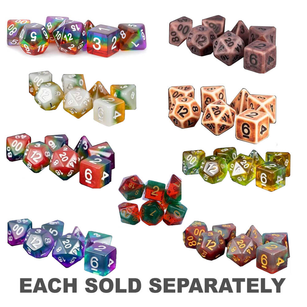 MDG Polyhedral Resin Dice Set