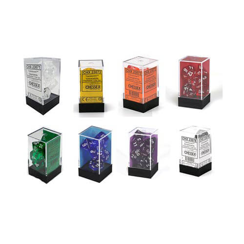 D7 Die Set Dice Translucent Poly (7 Dice)