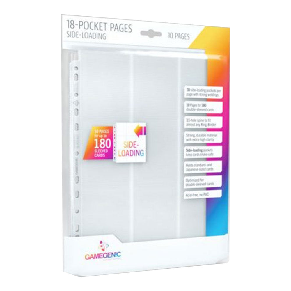 Gamegenic Sideloading 18-Pocket Pages 10pcs