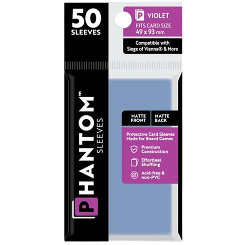 Violet Phantom Sleeves 50pcs (49x93mm)