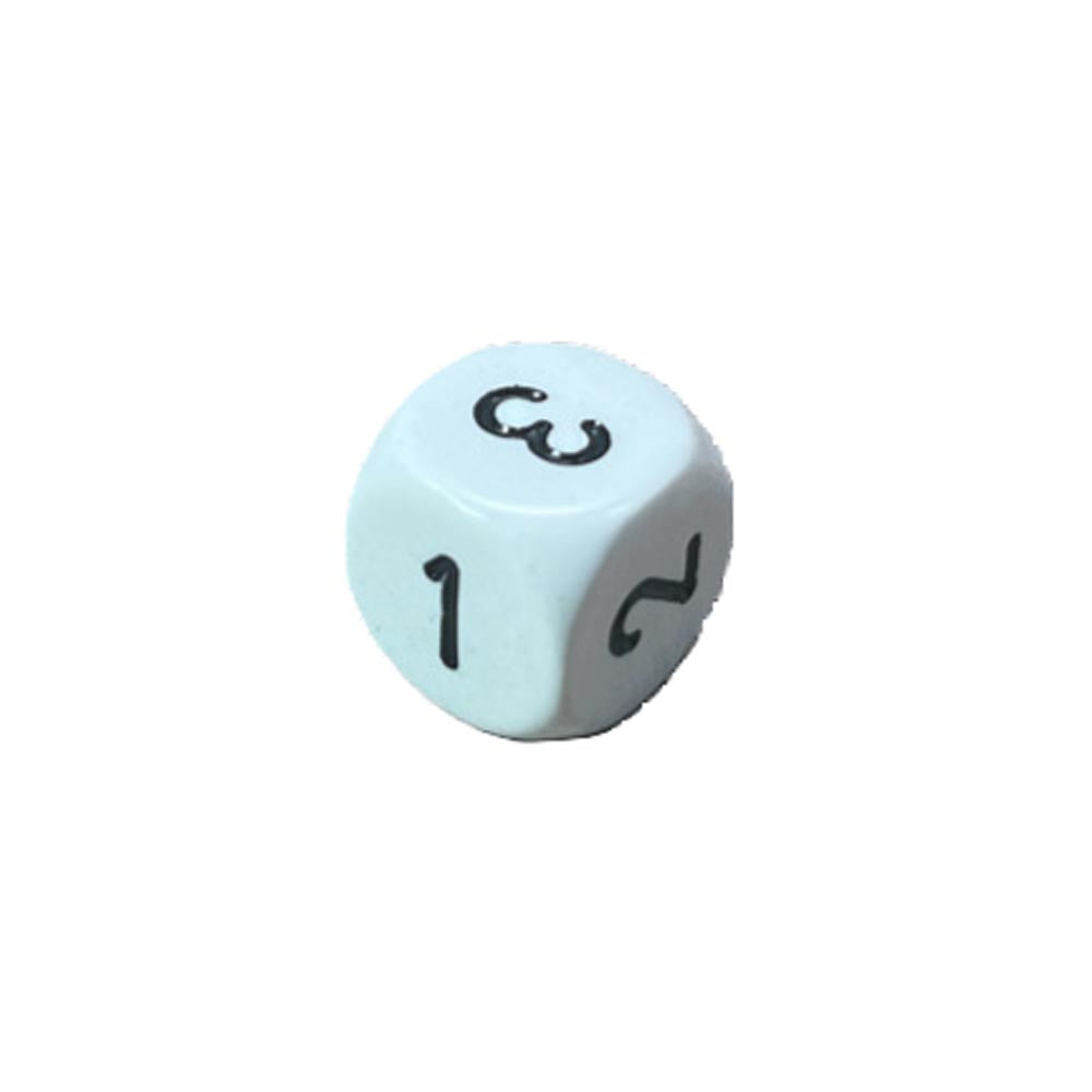 Chessex D3 Opaque Dice 16mm (D6 w/ 1-3 Twice)