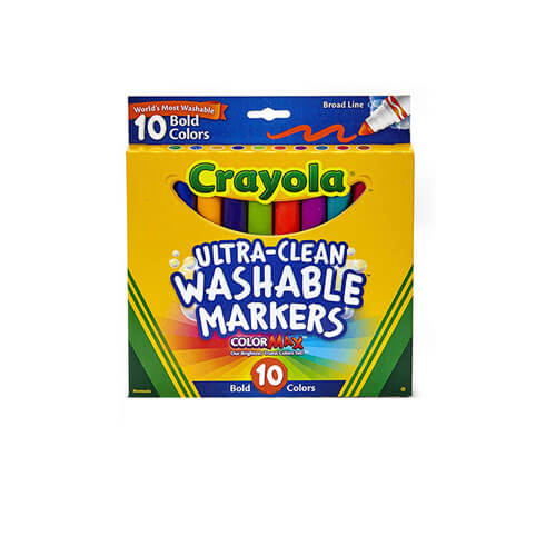 Crayola Washable Broadline Marker 10pk