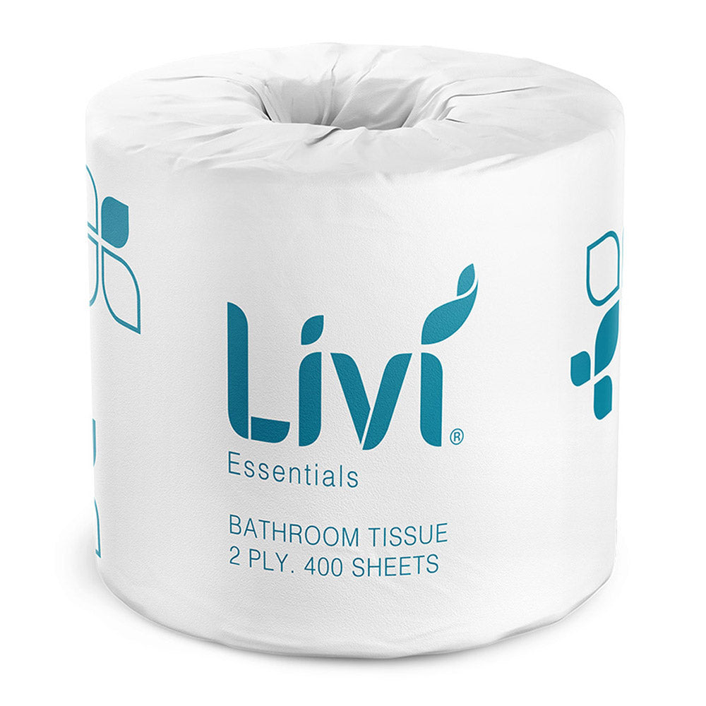 Livi Essentials 2-Ply Toilet Tissue 400 Sheets (Box of 48)