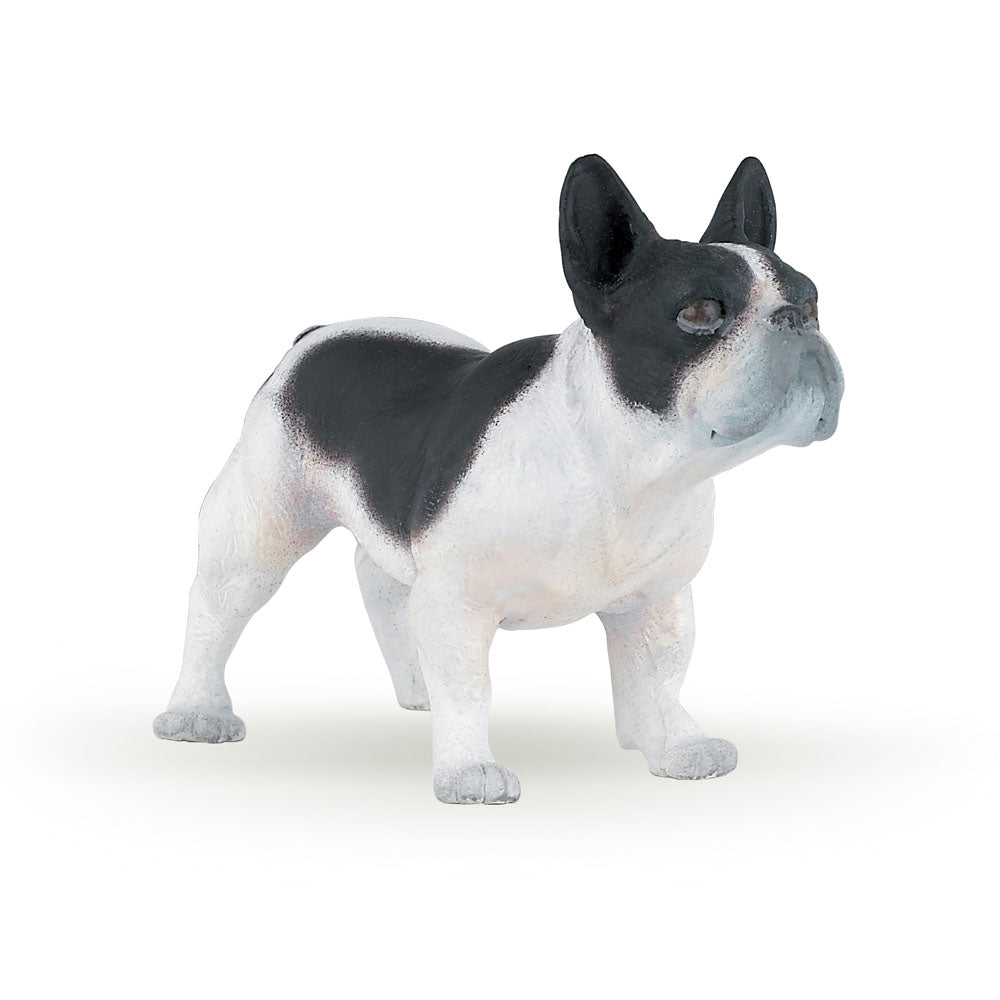 Papo Black and White French Bulldog Figurine