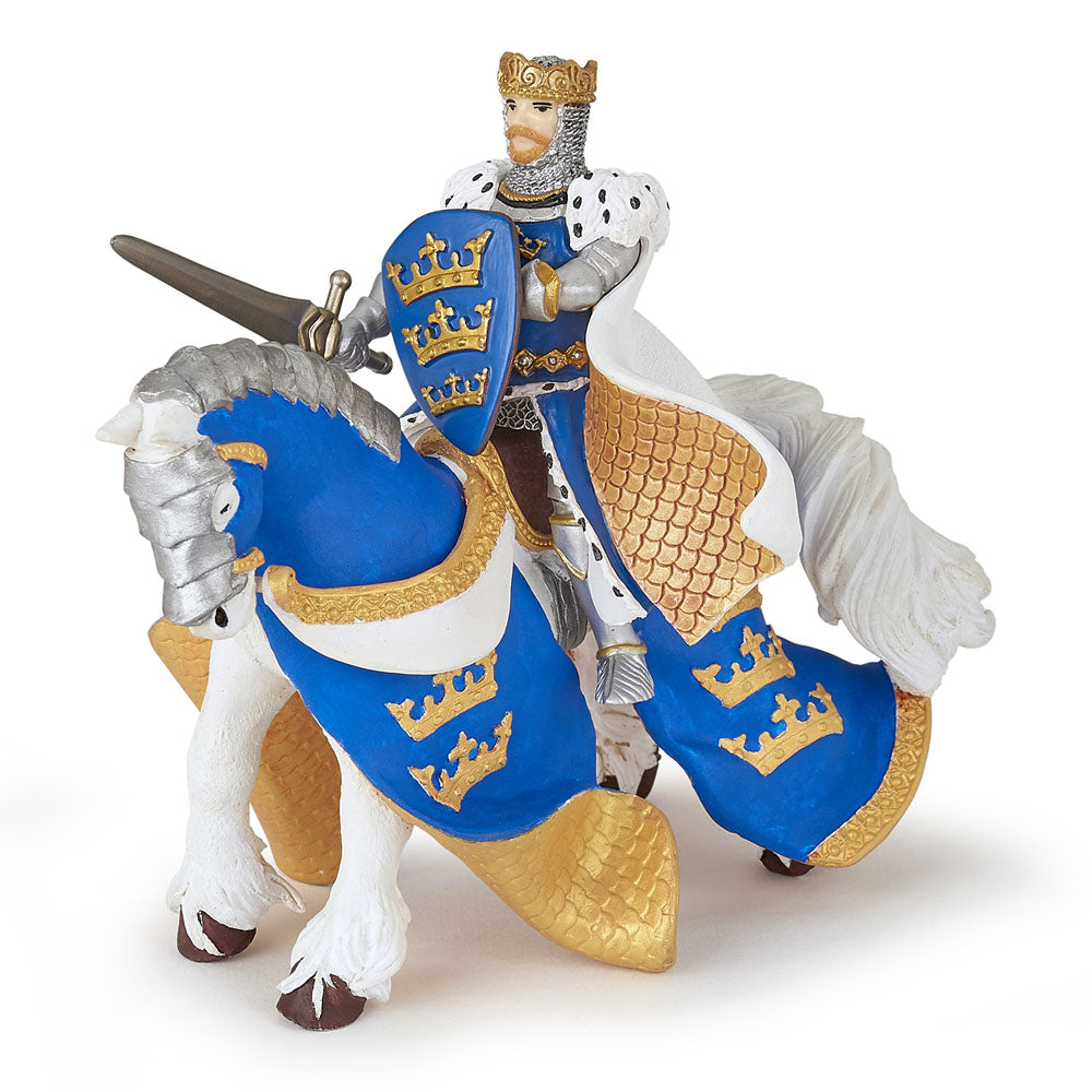Papo Blue King Arthur's Horse Figurine