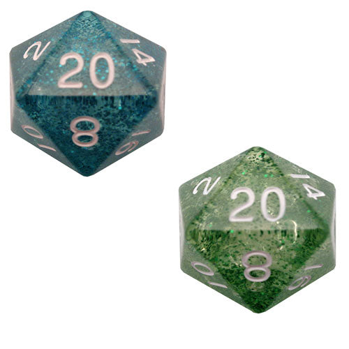 MDG Ethereal Mega Acrylic d20 Dice 35mm