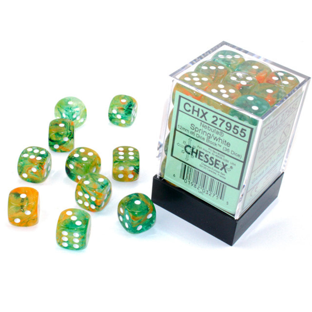 Nebula Chessex 12mm D6 Luminary Dice Block