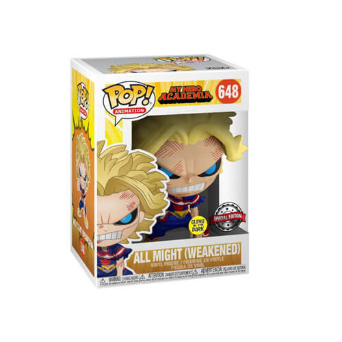 My Hero Academia All Might Weakened Glow US Exclusive Pop