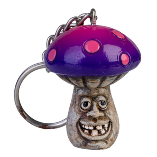 Smiling Magic Mushroom Keychain
