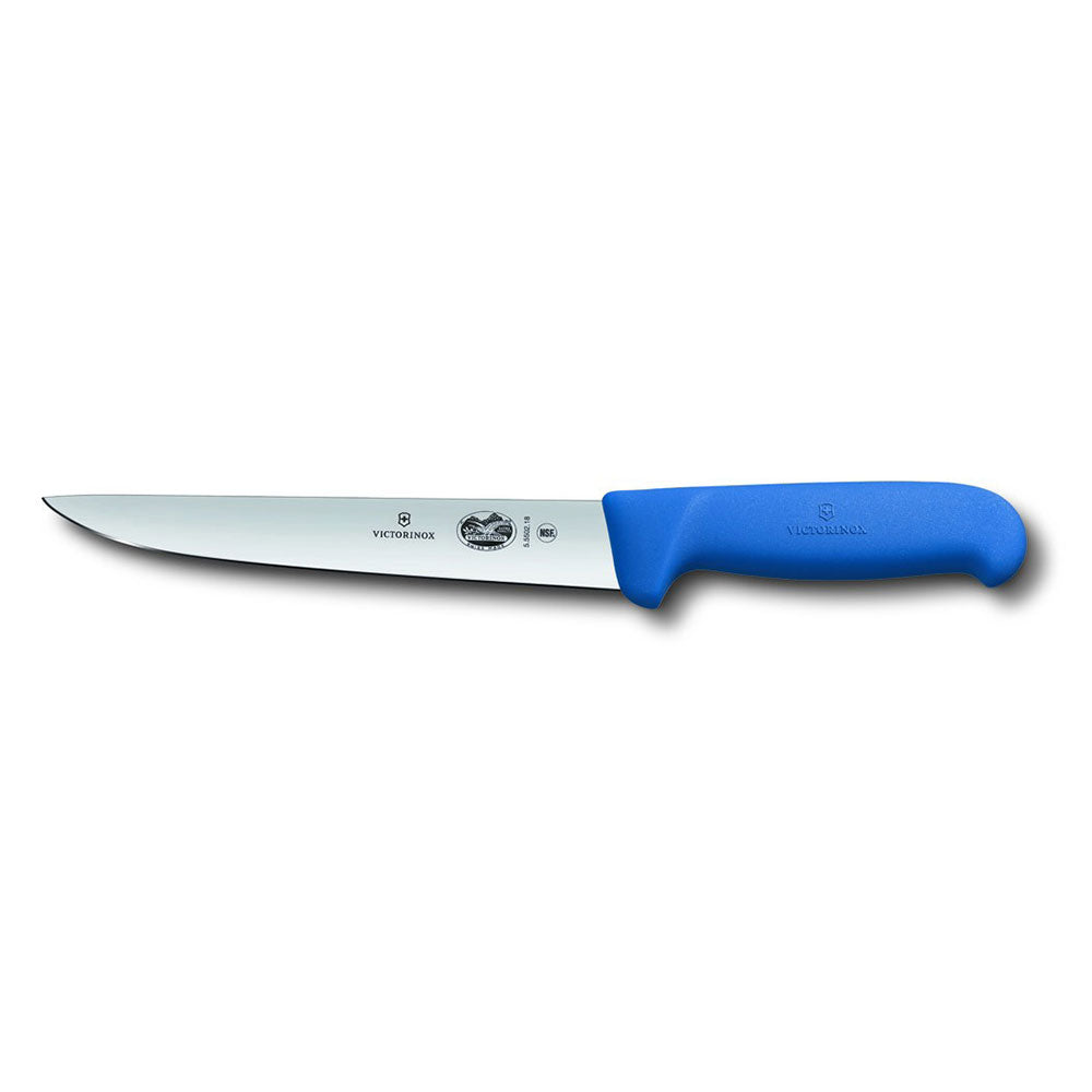 Straight Back Blade Striking Knife w/ Fibrox (Blue)