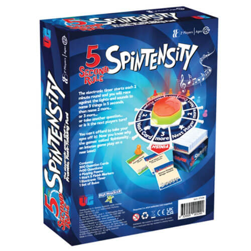5 Second Rule Spintensity Card Game