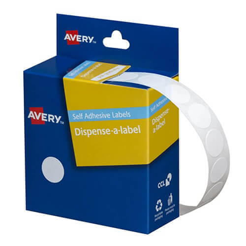 Avery Self-Adhesive Dot Labels (White)