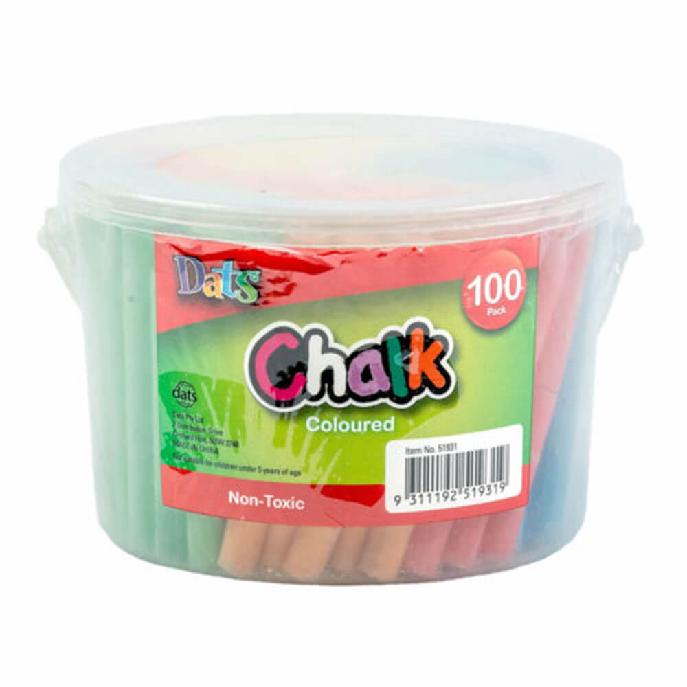 Dats Non-toxic Bucket Chalk (100pk)