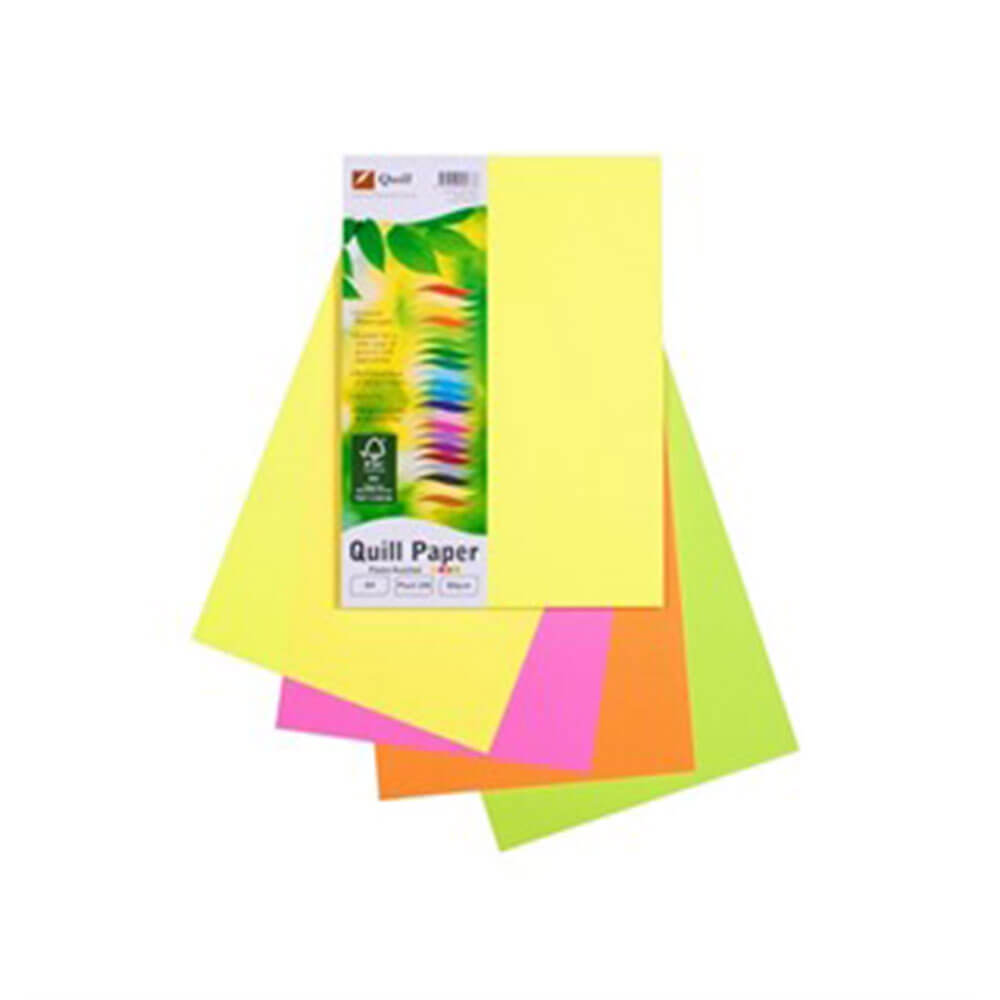 Quill Multioffice Paper 100pk 80gsm A4 (Assorted)